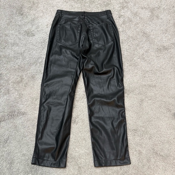 Hollister Black Faux Leather Ultra High Rise Pants Size 29/ 9R - Picture 2 of 11